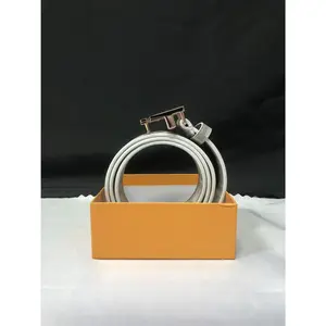Designer Handcrafted Genuine Leather Belt for Men, adjustable auto-lock anti-rust metal buckle with neat stitching, black & brown options to pair suits, jeans and daily casual outfits, ideal daily wear and practical holiday gift for male friends