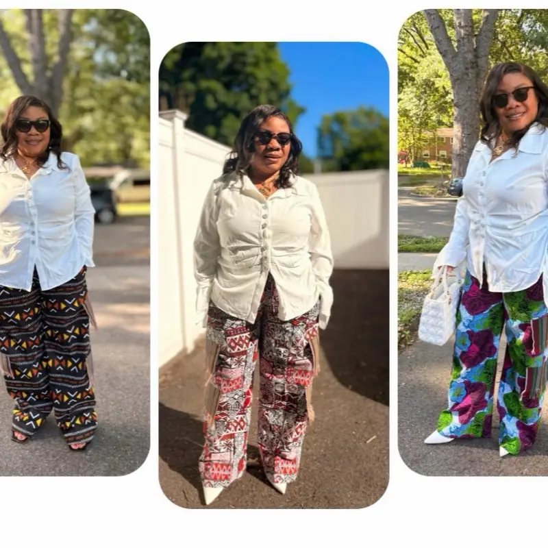 AFRICAN PRINT COTTON BAGGY PANTS!  Lady's African Print 100% Cotton Ankara Baggy Trousers, Lady's Comfortable Fit Clothes for Casual Bottom Everyday Wear Style