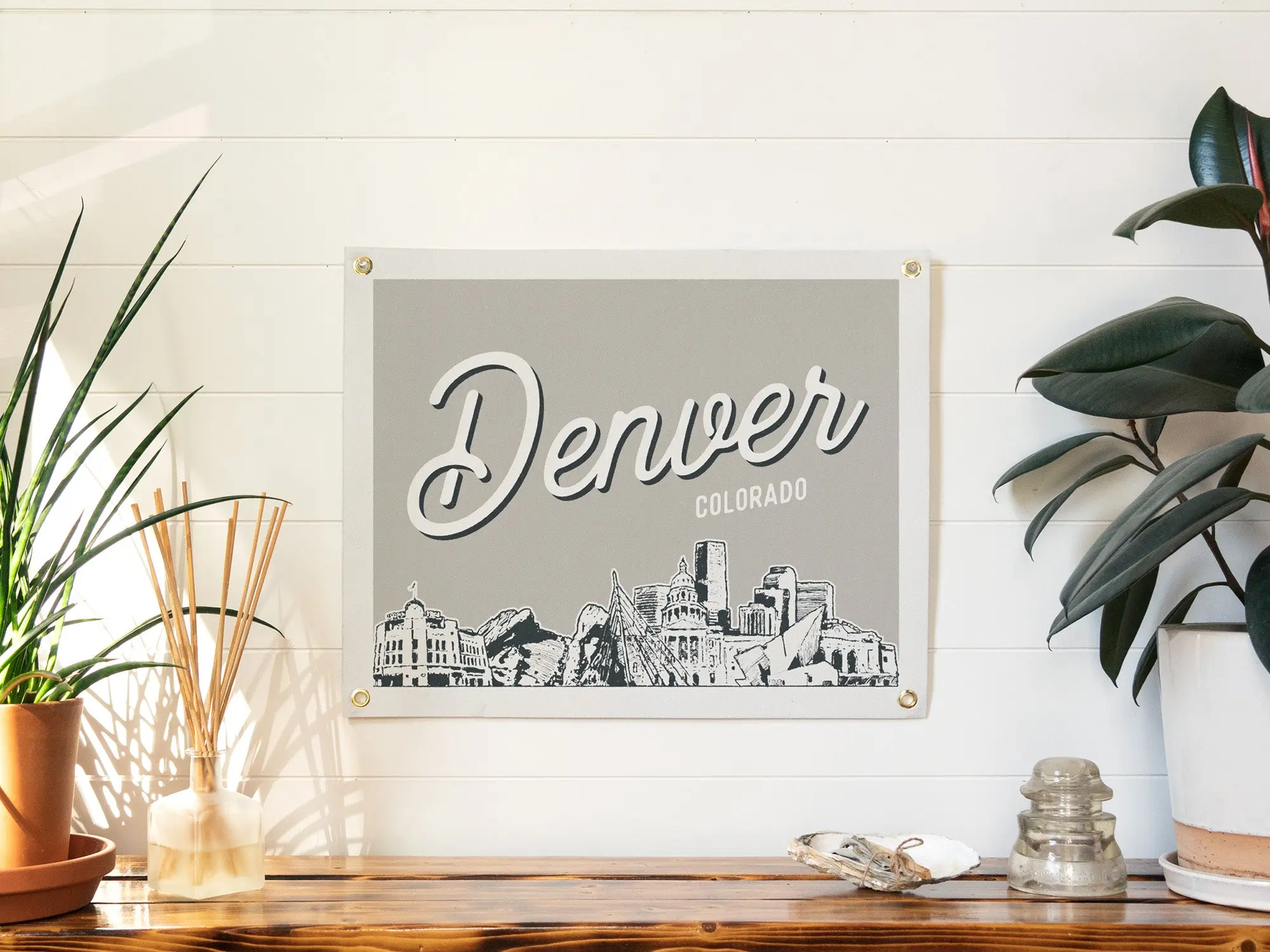 Denver, Colorado City Felt Banner