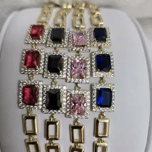 # 0086 Hermosas pulseras para damas oro laminado 14k Alta calidad