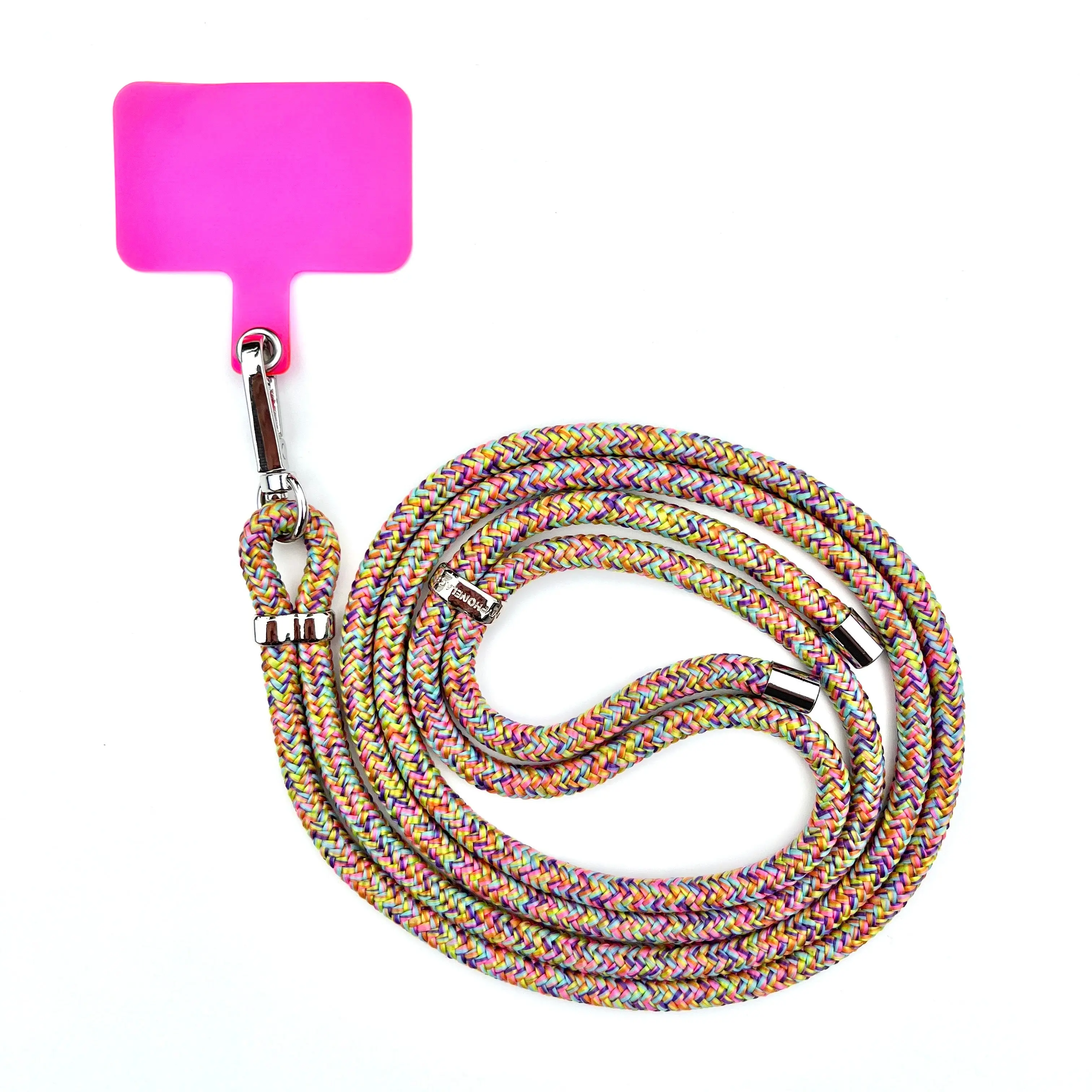 Confetti Phone Lanyard - Silver Adjuster