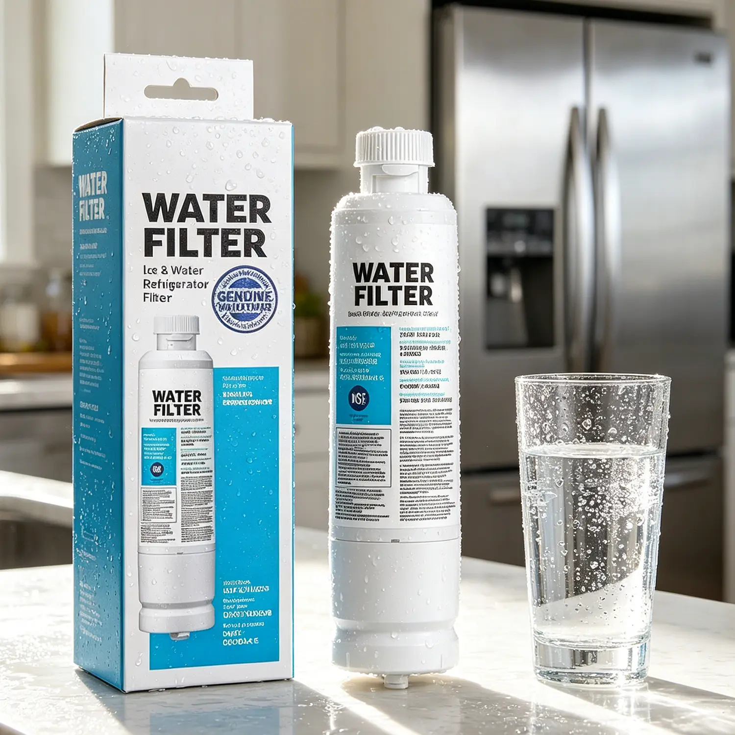 Replacement for Samsung DA29-00020B Water Filter, 300-Gallon Long Life Replacement for HAF-CIN/EXP/DA29-00020A, Reduces 99% of Lead, Chlorine & Pharmaceuticals – Easy DIY Twist & Lock – 6-Month Filter for Clean Fridge Water