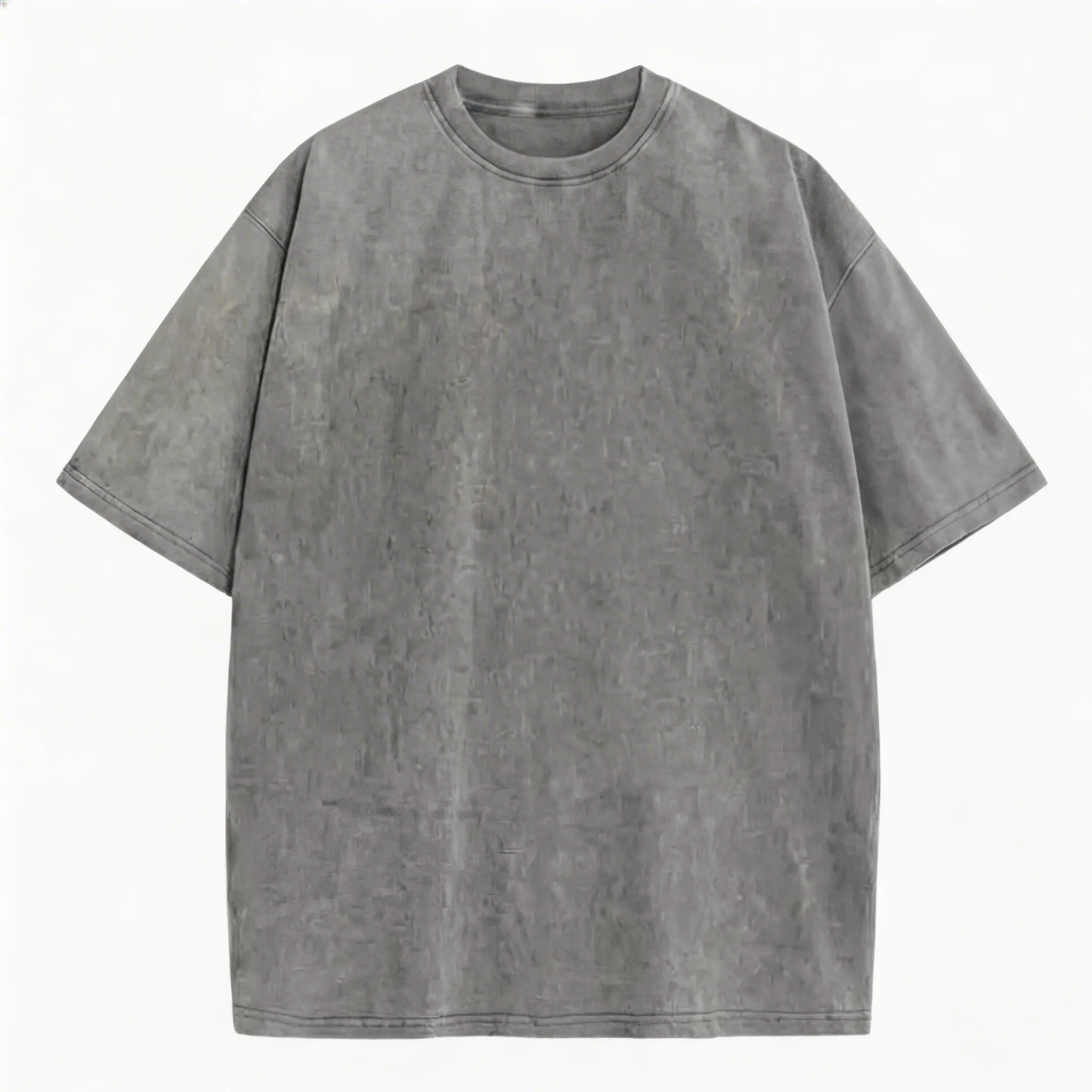 Men's Retro Style Washed Distressed Crew Neck Tee, Regular Fit Casual Comfy Short Sleeve Round Neck Washed T-shirt Vintage Washed Cotton T-Shirts Casual Streetwear Baggy Tops