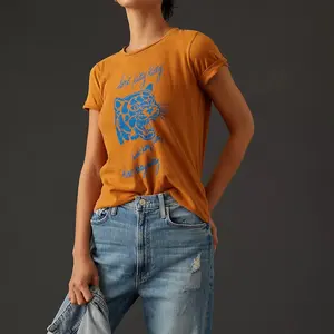 The Itty Bitty Goodie Goodie Bella Canvas T-shirt - Orange Tiger Graphic Tee for Women, Soft Cotton, Casual Wear, Comfortable Fit