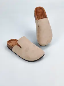 Spring Summer New Slippers, Plush Lining, Soft Sole Fishing Shoes, Thick Bottom Sandals, Beach Sandals, Indoor Home Shoes, Leopard Pattern Slippers