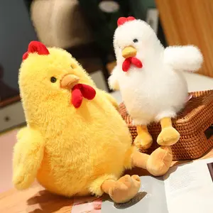 Chicken Design Stuffed Toy, Soft Stuffed Animal, 1 Count Cute Chicken Plush Toy, Interactive Toy for Kids, Birthday Gift for Boys & Girls