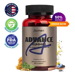 Susnen Sea Moss Gummies - | lrish Sea Moss | Ashwagandha | Black Seed Oil | Burdock Root | Algae Powder | 60 Gummies