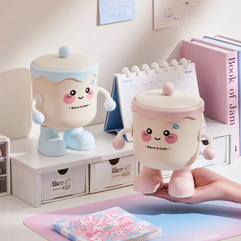 New cute desktop trash can, mini small storage bin, student dormitory office covered trash can, Home Trash Can, Cute bins trashcan, Garbage Bin