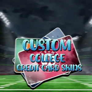 Custom Credit Card Skin Sticker - Slim, Waterproof, Removable for Small & Big Cards, No Bubble Design