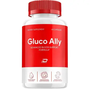 (1 Pack) Gluco Ally Blood Support Capsules - Gluco Ally Advanced Supplement Healthcare Vitamin Fitness