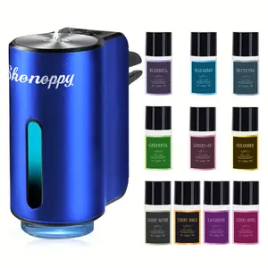 Car Aroma Diffuser - 10*10ML Natural Perfume Essential Oils,Car Air Freshener Diffuser,Moisturize air,Eliminate Odors and Promote Relaxation