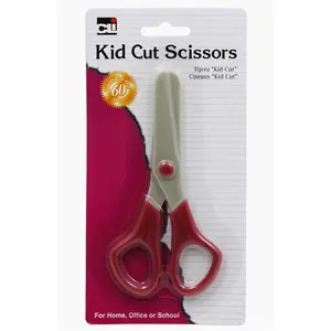 212 MAIN Kid Cut Scissors, Charles Leonard Safe Child-Friendly Plastic Scissors for Ages 4+ Yrs, Assorted Colors, Easy Cutting, 24-Pack