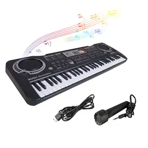 61 Keys Black Digital Music Electronic Keyboard Electric Piano Kids Musical Instrument