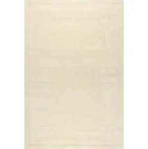Rune Bordered Wool-Blend Area Rug