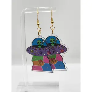 Cottagecore Alien Obduction Earrings