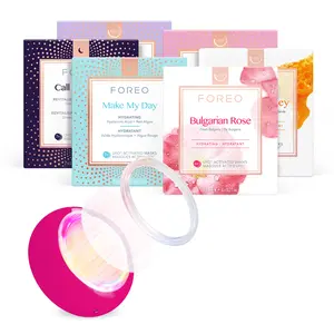 UFO 3 Bundle – 5-in-1 Facial Device + 6 Complementary UFO Masks Included – LED Light Therapy, Warming, Cooling & T-Sonic Massage for At-Home Anti-Aging Skincare