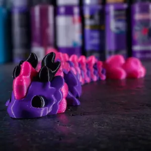 3D Printed Articulated Dragon baby Kaida Figure - Flexi Fidget Sensory Toy, 10 Inches Long, Perfect Desk Companion & Gift