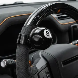 8 Ball Steering Wheel Knob Spinner – Suicide Knob, Heavy Duty 360° Rotation Handle, Universal Steering Wheel Accessory for Most Vehicles