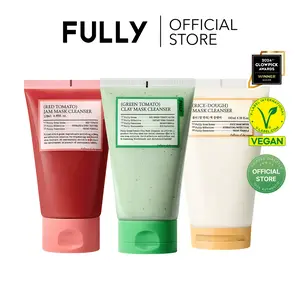[FULLY Official Shop] Mask Cleanser Trio SET (pack of 3) Gentle Exfoliation, Clear Pores, Hydration, Vegan, Face Wash, Sensitive Skin, Korean Skincare, 12.49 fl.oz