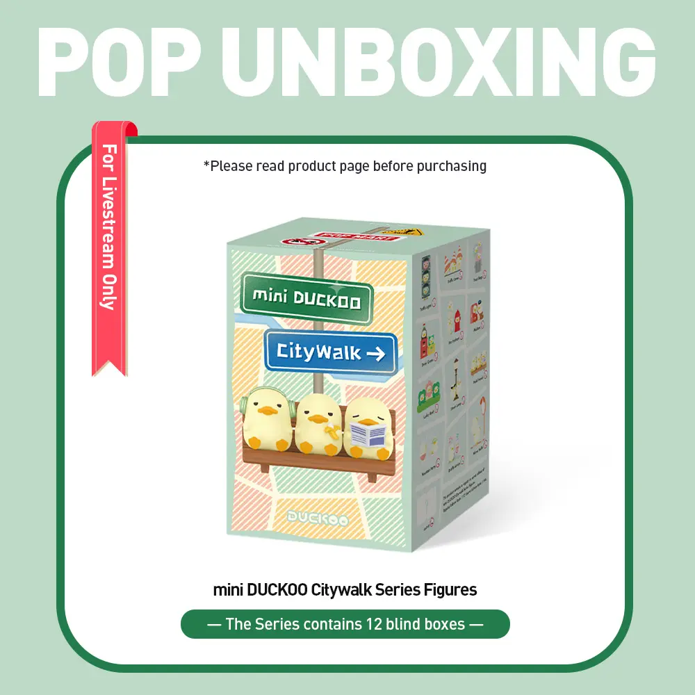 unboxing - POP MART Mini DUCKOO Citywalk Series Figures Blind Box