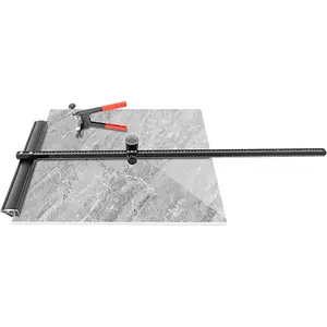 36" Manual Tile Cutter, T-Shaped Manual Ceramic Floor Cutter Aluminum Frame Cutting Machine with 2 Cutting Blades&Dividing Pliers for 900mm Porcelain Glass