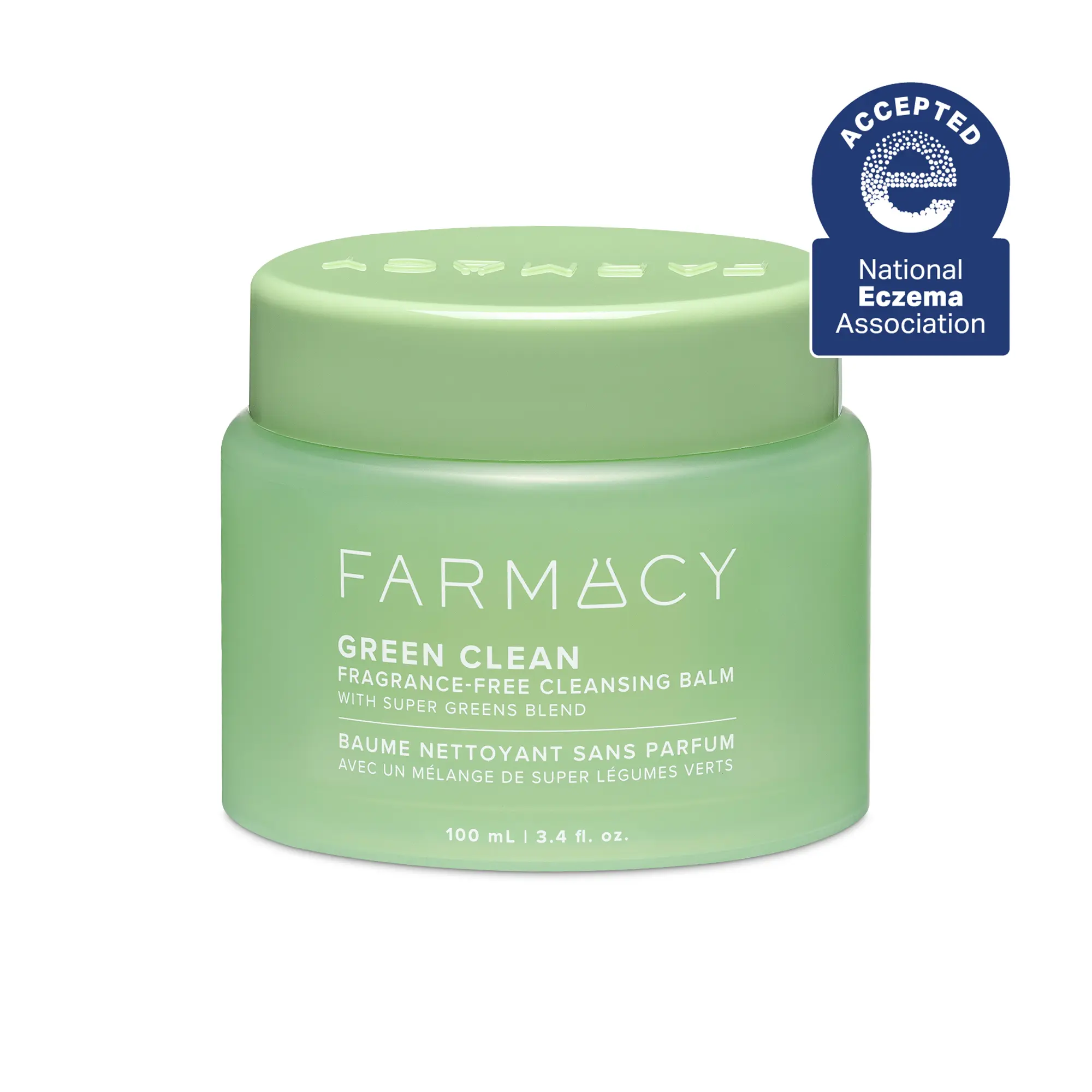 Farmacy Beauty Green Clean Cleansing Balm - Fragrance-Free Plant-Based Self Care Product, Papaya-Infused Oil Cleanser for Sensitive Skin, Melts Longwear Foundation, Mascara & SPF, Gentle Waterproof Cream with Sunflower Oil for Smooth Soft Skin