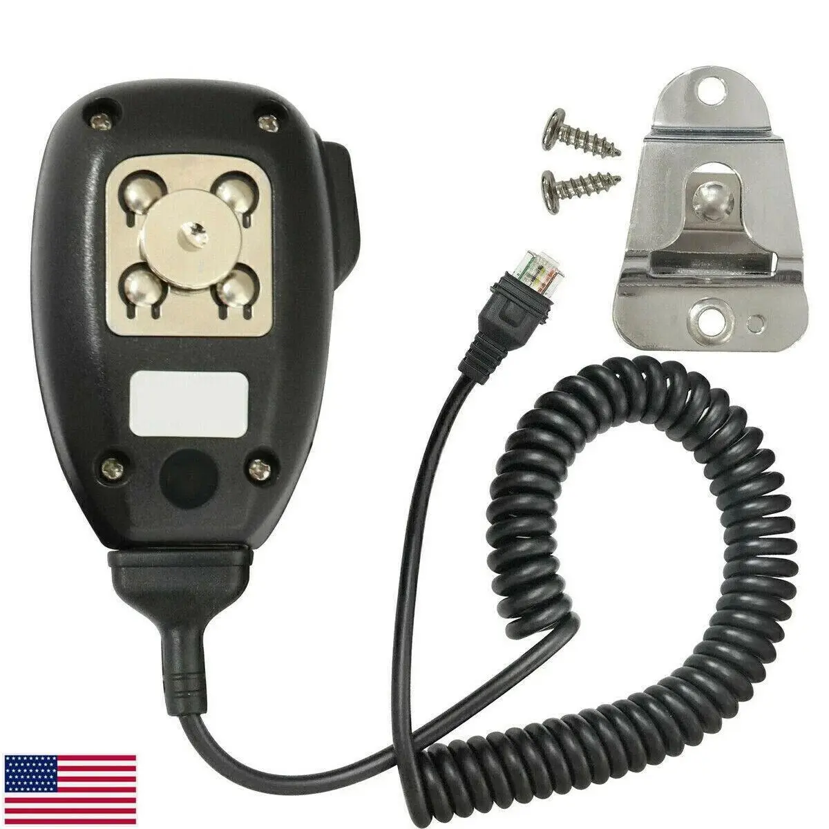 KMC-35 Slim-Line Handheld Mic for Kenwood Mobile Radios, 8-Pin RJ45, Standard Dynamic Microphone, Compatible with TK-730 TK-830 TKR-750 + Speaker