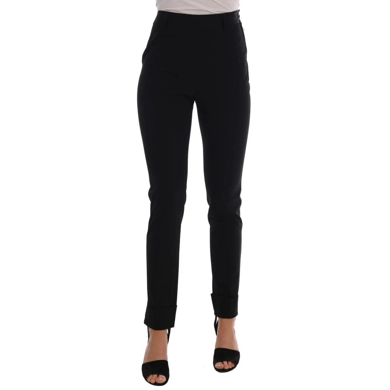 Sleek Black Stirrup Leggings