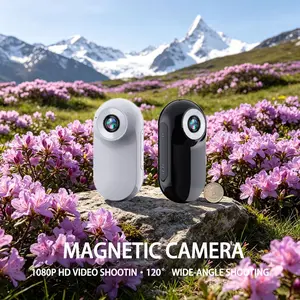 128G Thumb sports camera tiny size vlog adult and child chest-worn neck cycling recorder pet cat and dog 360° magnetic back clip portable camera outdoorfun