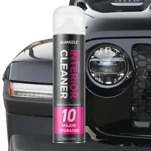 GLAMGELZ Car Interior Detailer Spray 15oz Leather Plastic Rubber Cleaner Restorer UV Protection Quick Exterior Detailer
