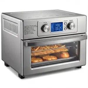 Air Fryer Toaster Oven Combo, 16.9QT Oven Countertop 5 Functions in 1, 4 Accessories Included, Stainless, Up to 450°F