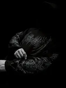 Men's Dark Thorn Cross Axe Dragon Full Print Gothic Style Hoodie, Loose Oversized Fit, Casual Streetwear, Long Sleeve, All Seasons, Casual Hooded Sweatshirt