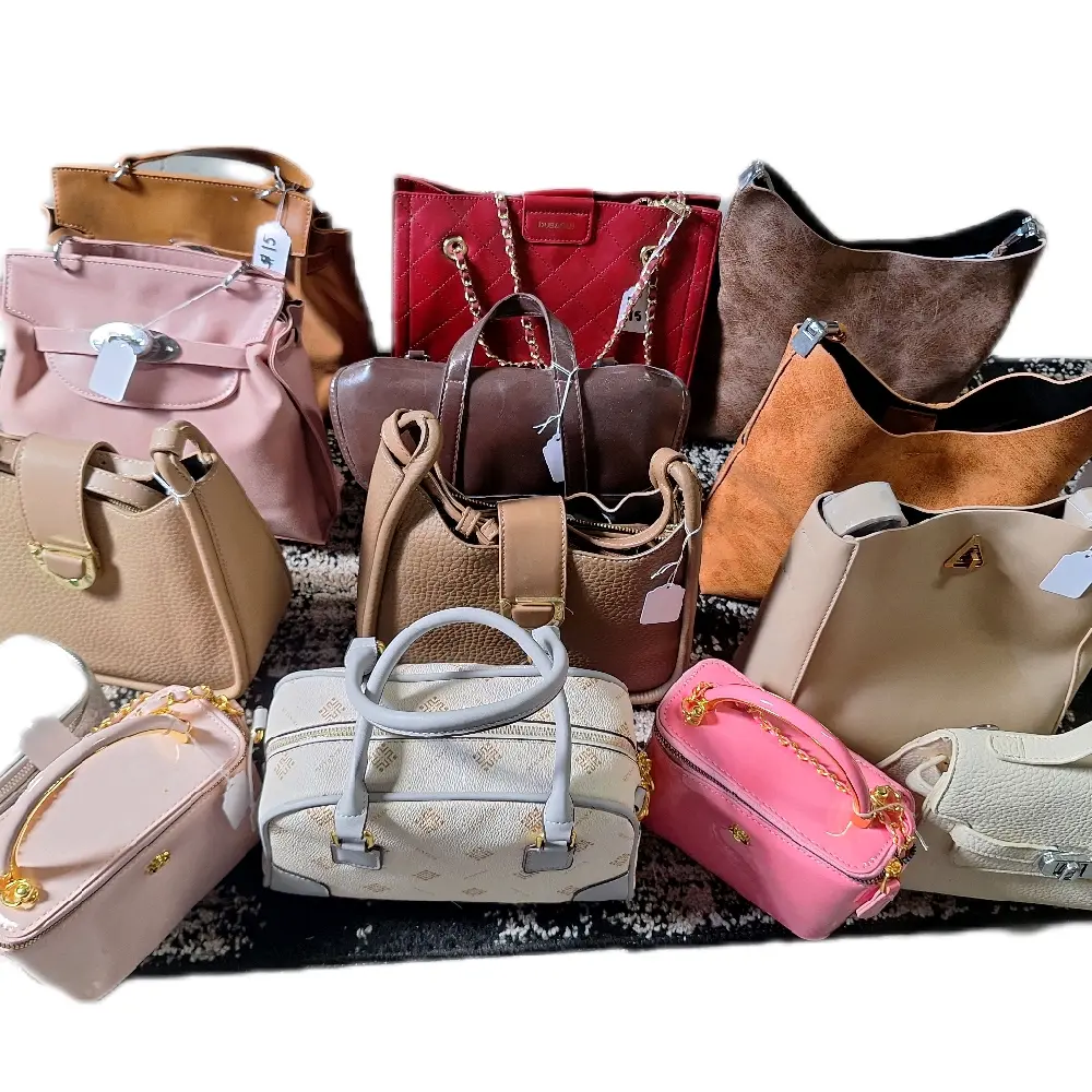 Women's Bulk Purses, 24-Piece Wholesale Assortment with All Colors, Casual & Elegant Styles