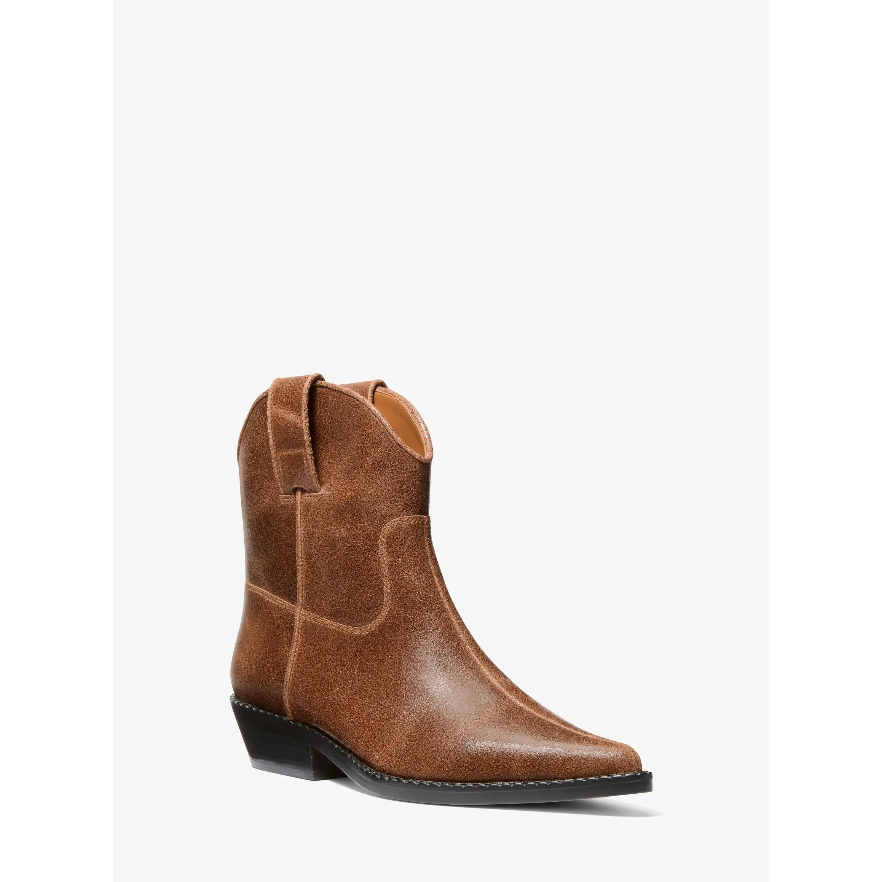 Noemie Distressed Leather Boot