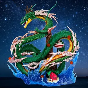 The new Shenlong Handmade Office is equipped with a dynamic water wave effect base-a high-quality PVC animation collection, which is suitable for giving boyfriends and birthday gift "DBZ" lovers as desktop decorations or gifts