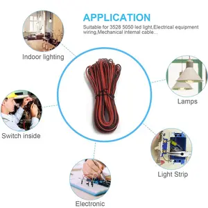 LED Strip Extension Cable, 5m 10m 20m Lengths, Compatible with 5050 & 3528 LED Light Strips, DIY Home Lighting Upgrade Tool, Connector Wire for Indoor Accent Lighting