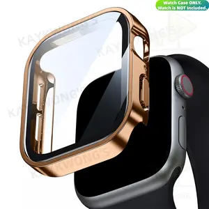 KAYKWONG'S Iwatch Screen Protector Case for Series 11/10/9/8/7/6/5/4 Ultra, Durable Design, Perfect for 40/41/42/44/45/46/49mm Models, Protects Front Screen, 5 Colors Provided