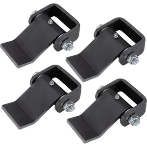 Steel Dump  Hinge, Weld  Heavy Duty  Door Hinge, Strap Style Short Leaf, Pack of 4