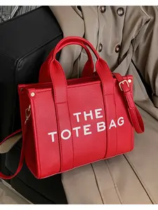 Women's Multifunctional PU Tote Bag, Crossbody & Handheld, Waterproof Lightweight, Ideal for Work, Vacation, Daily Use