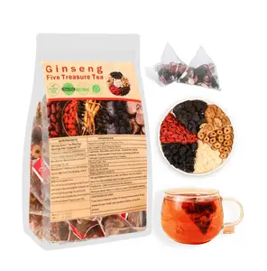 Kidney Tea Formula Ginseng Five Treasure Tea, Chinese Kidney Tea for Men and Women, Natural Herbal Ingredients for Kidney Traditional Bever Organic Beverage detox cleanse  Value Pack Filled with Tea Healthy#Summervibes,summerwins