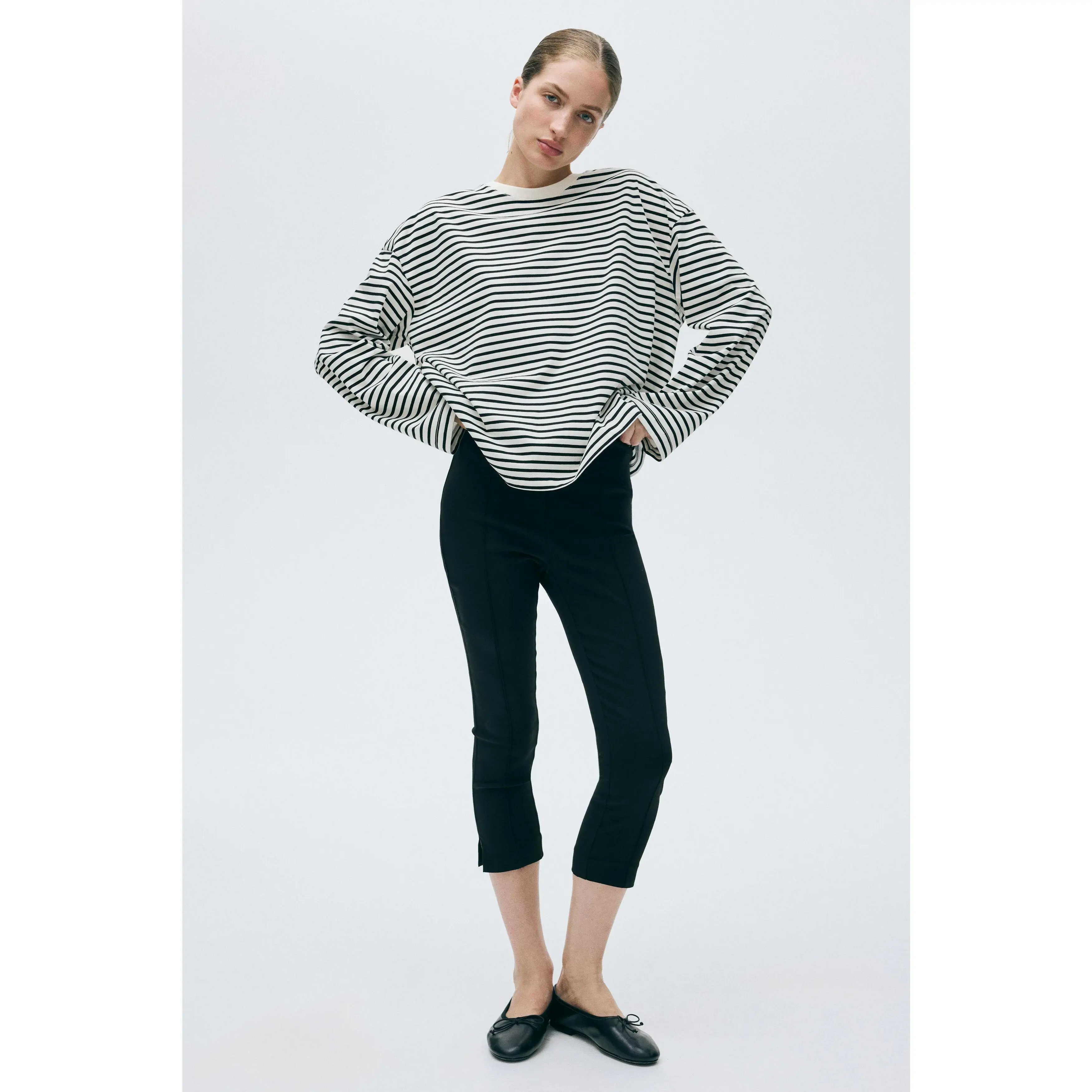 H&M Long-sleeved cotton top