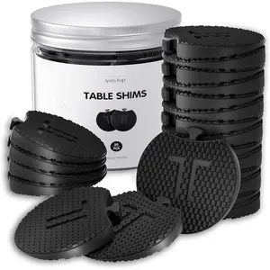 Furniture Levelers - Plastic Shims for Leveling 30 PCS, Multi-Purpose Rubber Wedge for Toilet, Table, Cabinet Feet, Chair Leg, Washing Machine, Refrigerator, Restaurant, Outdoor Uneven Floors