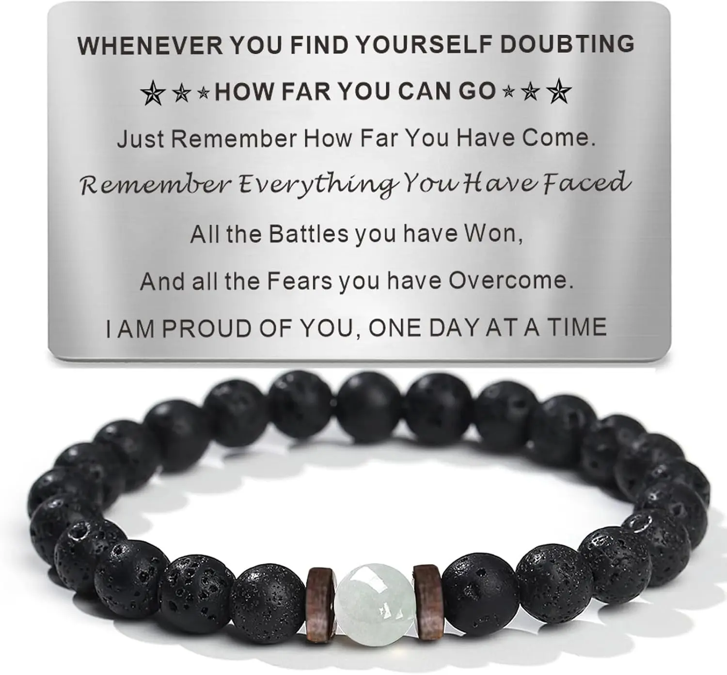 Sobriety Gifts for Men Women Sober Anniversary Month & Year NA Recovery Addiction Gifts Alcoholics Anonymous Milestone AA Cards Beaded Bracelets Valentines Day Easter Christmas Gifts for Him | Stainless Steel Engraved Name Code Medical ID Bracelet Ch