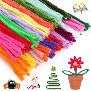 300 count Pipe Cleaners, Multi-Color Chenille Stems, Pipe Cleaners Craft, 20 Assorted Colors Pipecleaners for Art and Craft Supplies DIY Projects (12 inch x 6 mm)