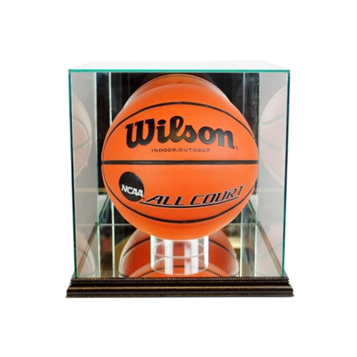 Perfect Cases  Rectangle Basketball Display Case- Black, Autograph Showcasing, Uv Glass, Autographs