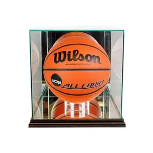 Perfect Cases  Rectangle Basketball Display Case- Black, Autograph Showcasing, Uv Glass, Autographs