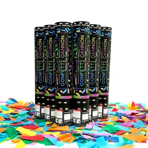 Confetti Sky [6 Pack] 12 Inch Confetti Cannons | Multicolor Confetti Poppers for Wedding Celebration, Birthday Party, Pranks, Graduation, Christmas Eve and New Year Celebration
