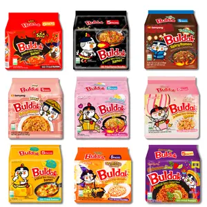 Samyang Buldak Ramen 5pk (Assorted Flavors) - Carbonara/Hot Chicken/Cheese/Cream Cheese/Quattro Cheese/2x Spicy/Habanero Lime/Yakisoba- Korean Instant Noodle Special Flavors