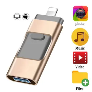 USB 3.0 Flash Drive for iPhone & Type-C & Android & PC, USB Storage OTG, High-Speed External Storage 64GB 128GB 256GB 512gb 1TB, Memory Stick Photo Stick, Backup Photos and Videos, Christmas Gift for Boyfriend & Husband & Wife