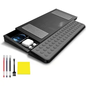 Computer Tilt Keyboard Stand-Acrylic Ergonomic Keyboard Holder For Easy Typing Working, Keyboard Riser With Comfortable Wrist Rest For Keyboard, Office, Home - Fits All Keyboard Sizes